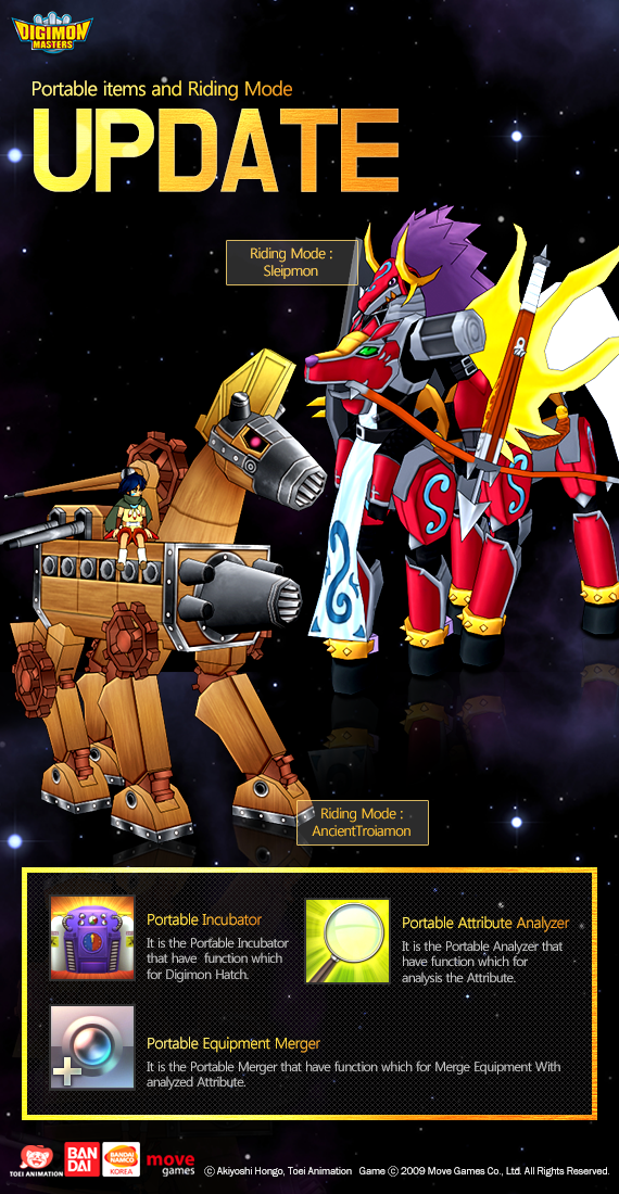 Rider Items & Mode Selector - Digimon Masters Online: All Items